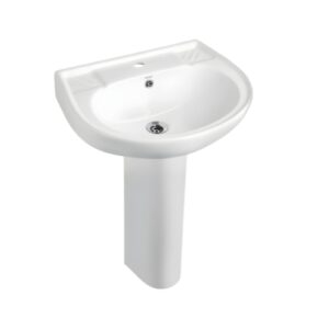 RUBIX - KSP234W Wash Basin with Pedestal