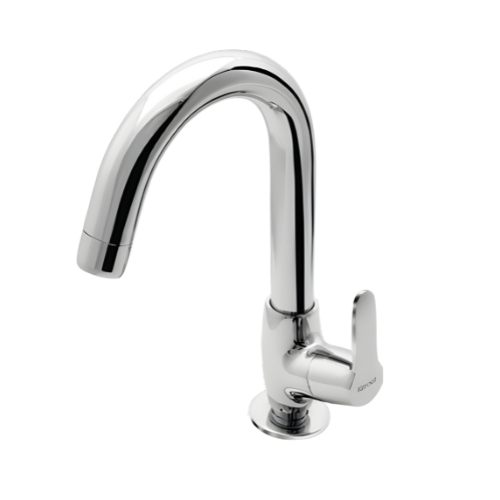 KB1511028 Deck Mounted Sink Cock with Swivel Spout
