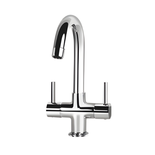 KB111027 Deck Mounted Center Hole Basin Mixer with Swivel Spout